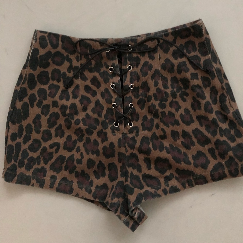 Leopard Print Shorts